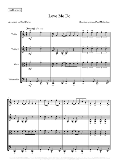 Love Me Do (arr. Carl Darby)