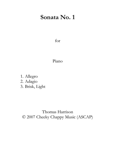 Sonata No. 1