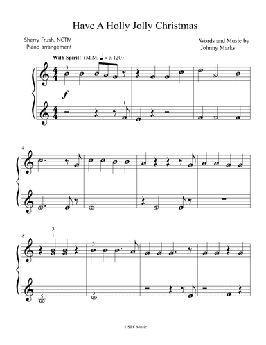 A Holly Jolly Christmas (arr. Sherry Frush, NCTM)