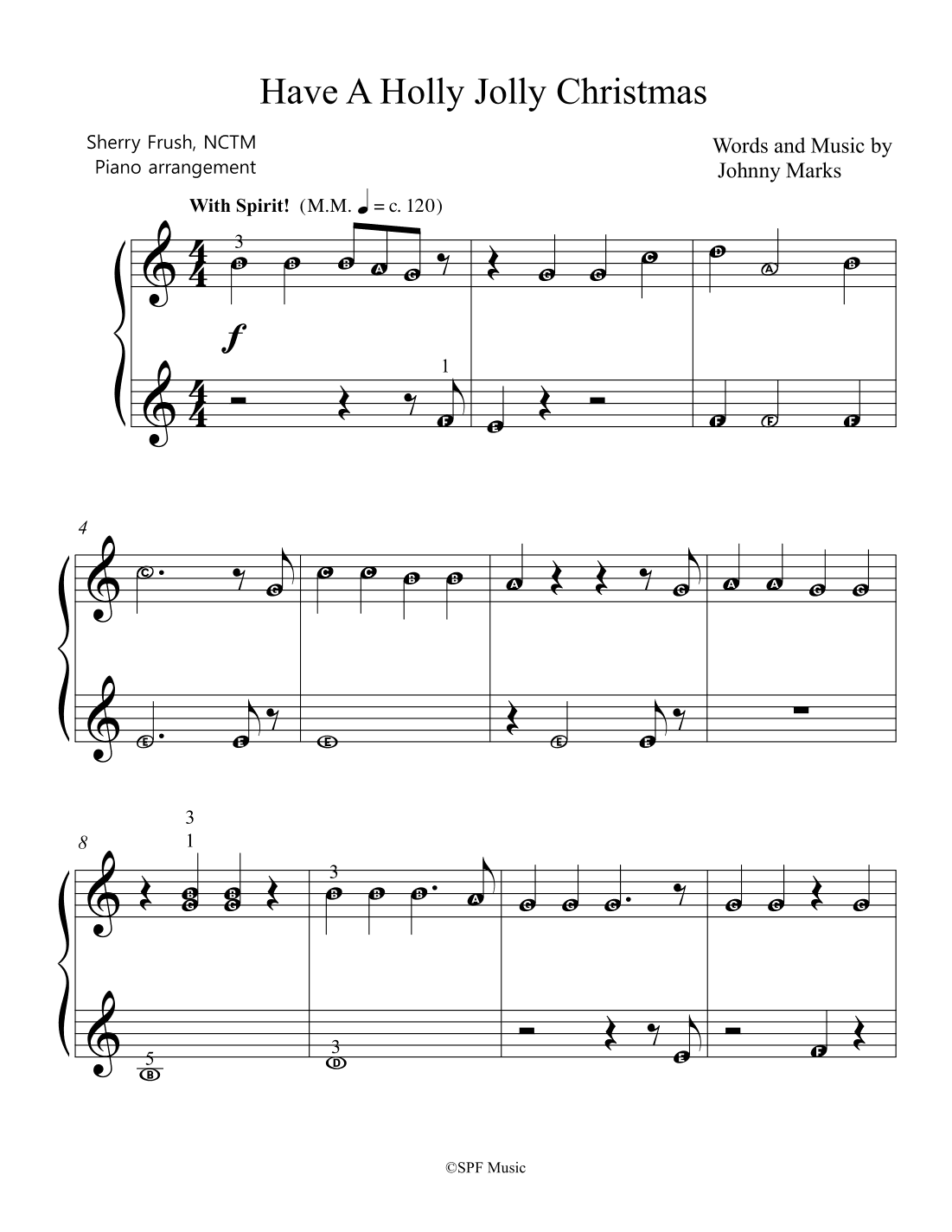 A Holly Jolly Christmas (arr. Sherry Frush, NCTM)
