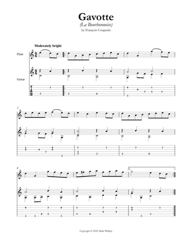 Gavotte (La Bourbonnoise) (arr. Mark Phillips)