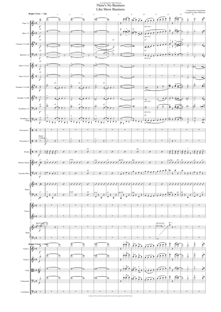 There's No Business Like Show Business (arr. Daryl McKenzie)
