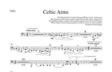 Celtic Arms - Tuba part (arr. Nick Raspa)