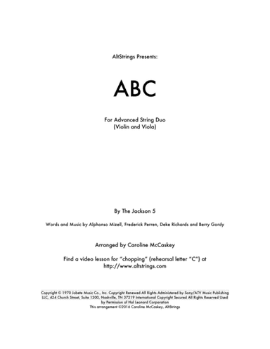 ABC (arr. Caroline McCaskey)