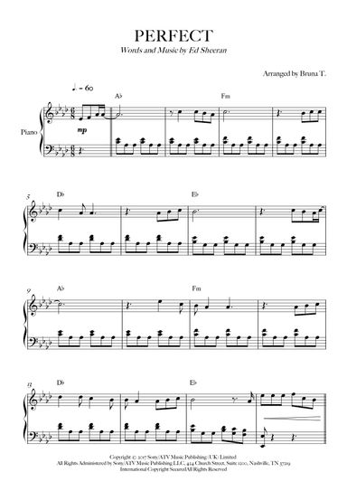 Perfect (arr. Bruna T.)