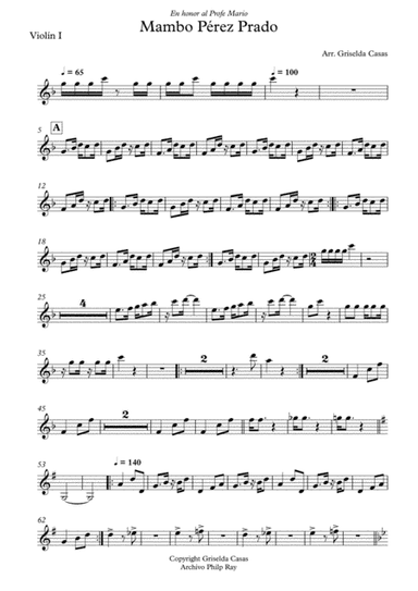MAMBO PEREZ PRADO (arr. Griselda Casas)