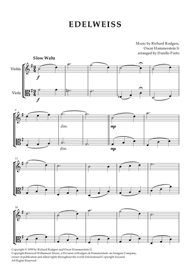 Edelweiss (arr. Danillo Porto)