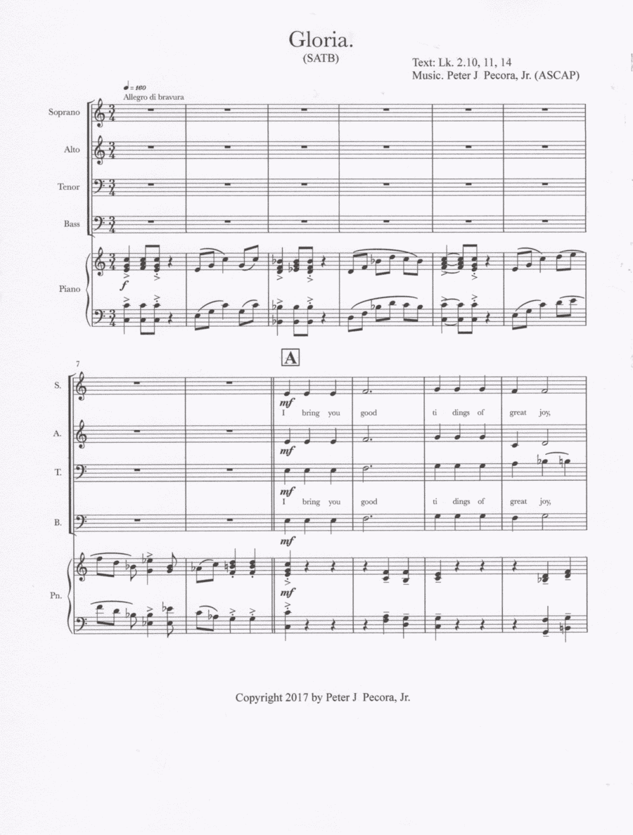 Gloria! (SATB)