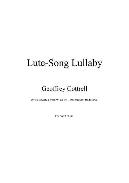 Lute-Song Lullaby