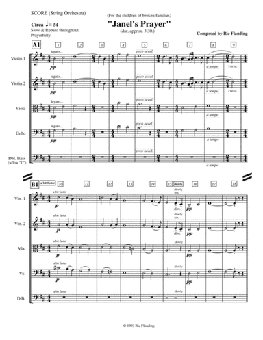 Janel's Prayer (String Orchestra)