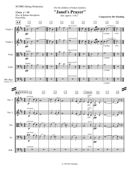 Janel's Prayer (String Orchestra)