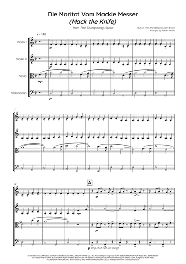 Mack The Knife (arr. Robert Newth)