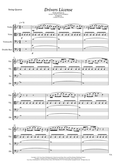 Drivers License (arr. Cássio Silva Chaves)
