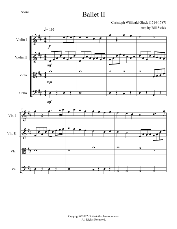 II-Ballet (arr. Bill Swick)