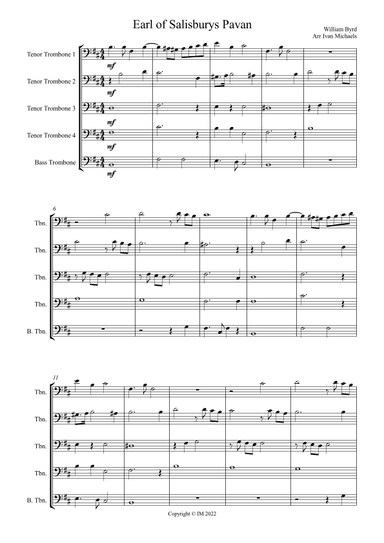 The Earl of Salisbury's Pavane (arr. Ivan Michaels)