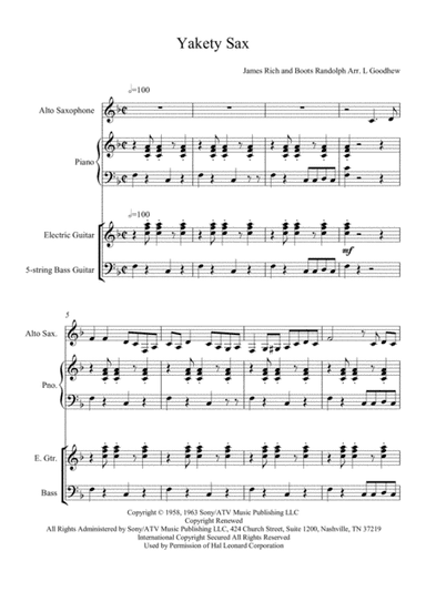 Yakety Sax (arr. L Goodhew)