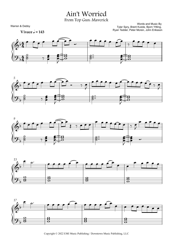 I Ain't Worried (arr. Warren & Debby)