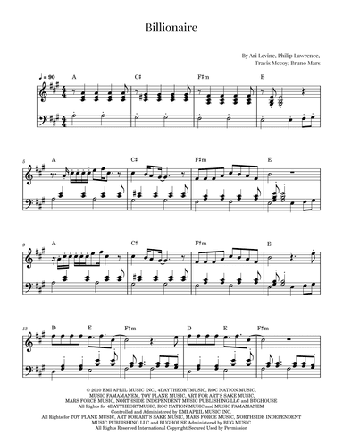 Billionaire (arr. Roger da Luz)