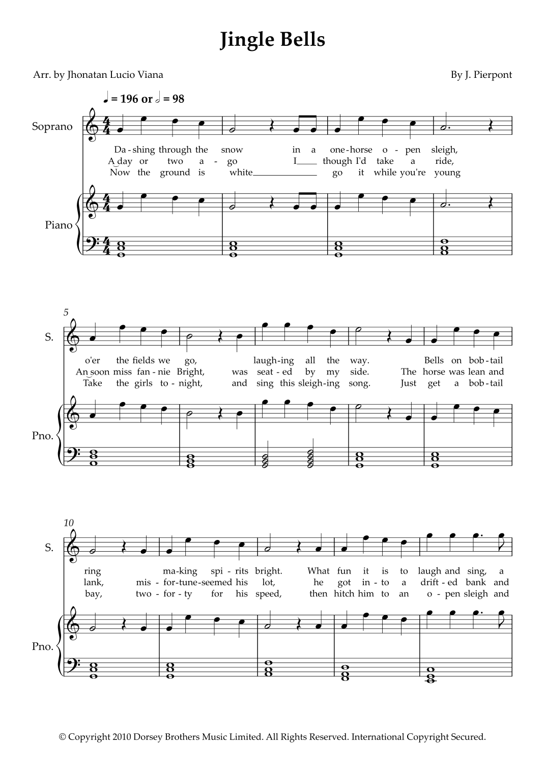 Jingle Bells (arr. Jhonatan Lucio Viana)