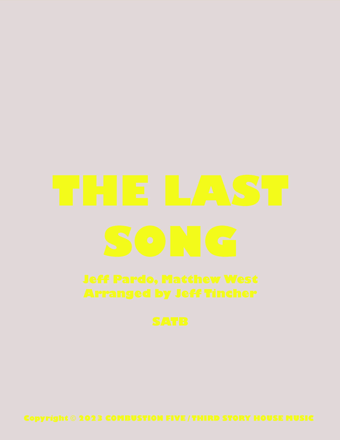 The Last Song (arr. Jeff Tincher)