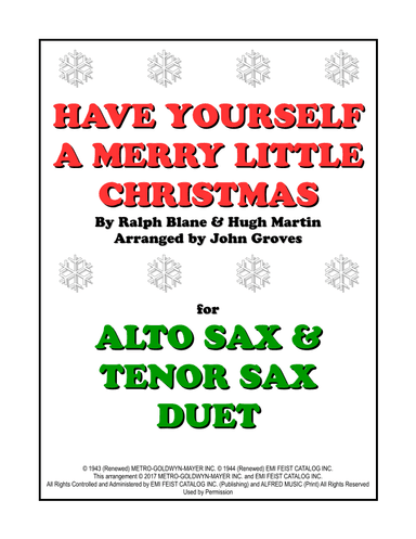 Have Yourself A Merry Little Christmas (arr. John Groves)