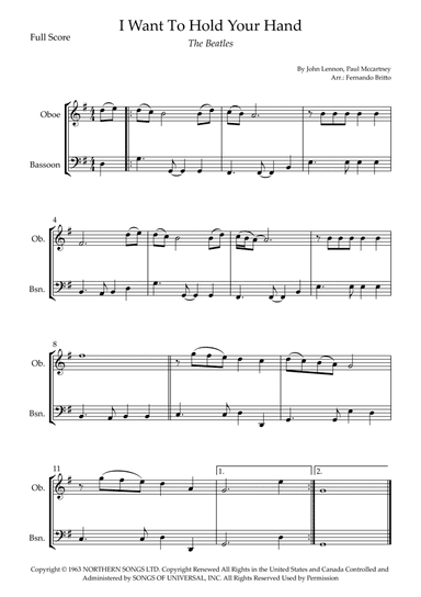 I Want To Hold Your Hand (arr. Fernando Britto)