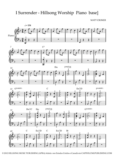 I Surrender (arr. ezequiel zeferino)