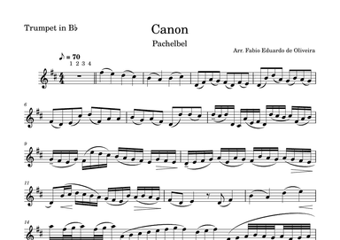 Canon (Pachelbel) - Easy Arrangement (arr. Fabio Eduardo de Oliveira)