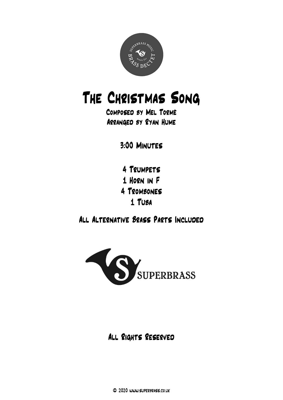 The Christmas Song (chestnuts Roasting On An Open Fire) (arr. Ryan Hume)