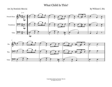 What Child Is This? (arr. Dominic Meccia)