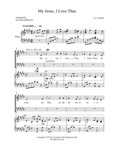 My Jesus, I Love Thee (arr. NewSacredMusic21)
