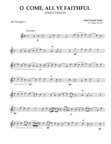 "O Come, All Ye Faithful" for Brass Quartet (arr. Diego Marani)