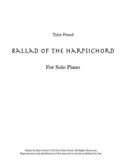 Ballad of the Harpsichord