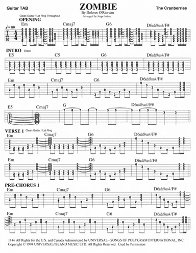 Zombie (arr. Jorge Juárez)