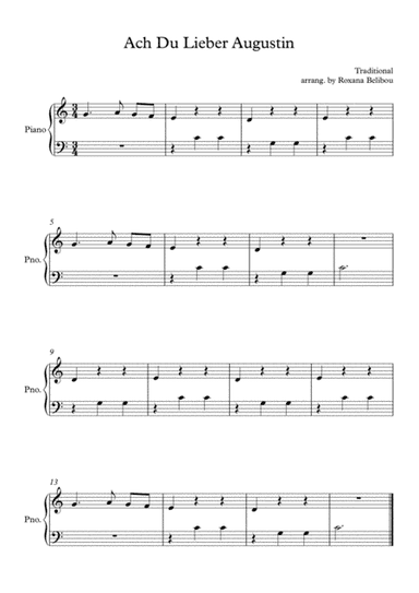 Ach Du Lieber Augustin (arr. Roxana Belibou)
