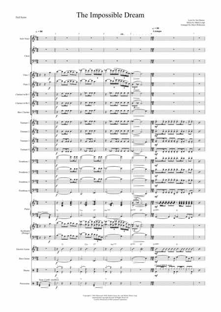 The Impossible Dream (arr. Daryl McKenzie)