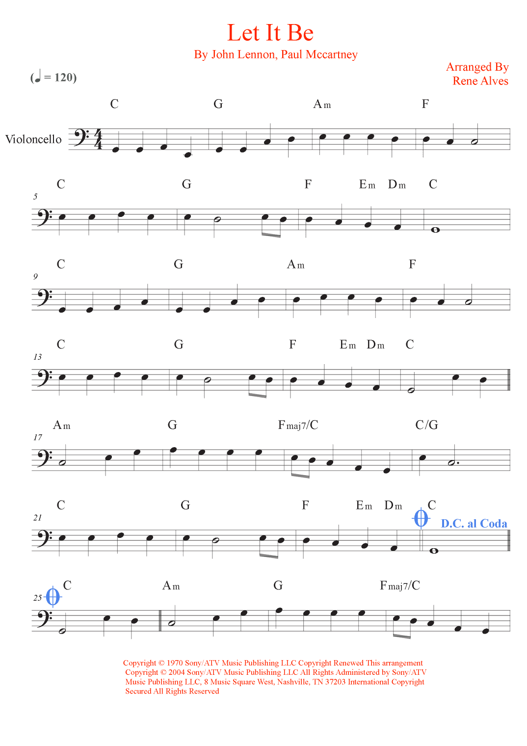Let It Be (arr. Rene Alves)