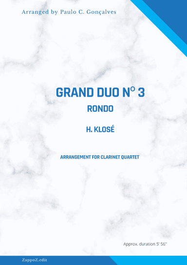 GRAND DUO Nº 3 RONDO - H. KLOSÉ (arr. Paulo C. Gonçalves)