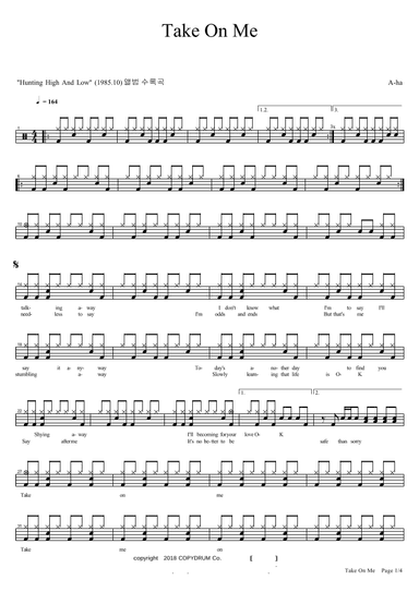 Take On Me (arr. COPYDRUM)