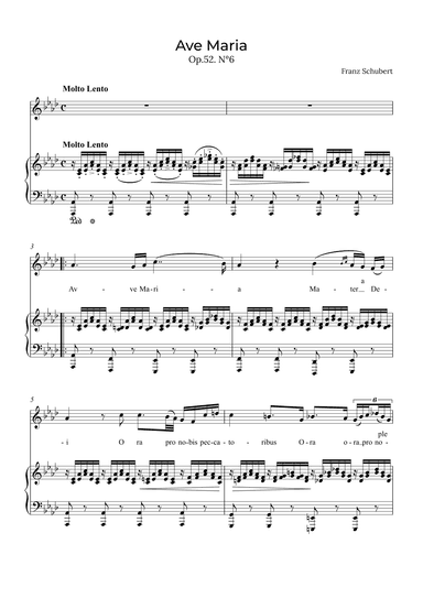 Ave Maria Schubert - Contralto in Ab (arr. Alex Nunes Rodrigues)