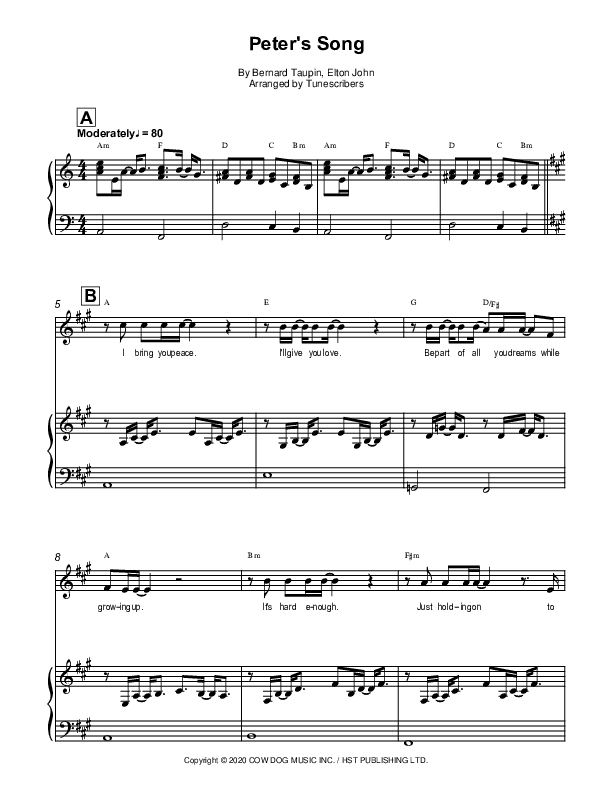 Peter's Song (arr. Tunescribers)