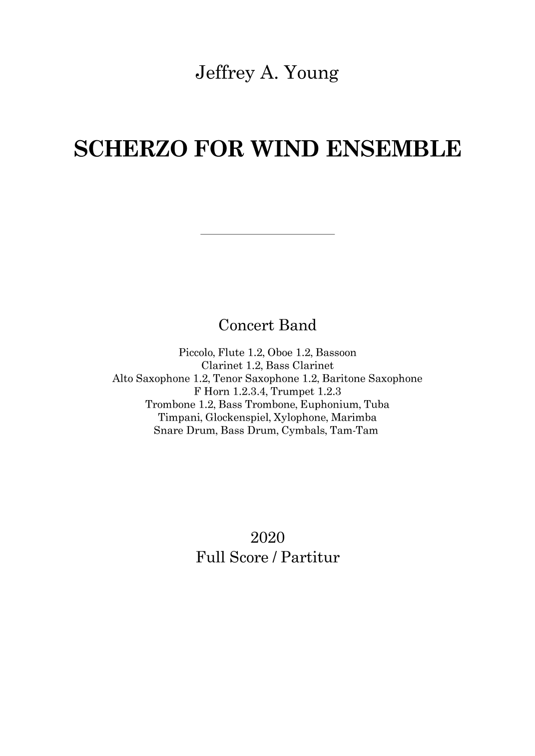 Scherzo for Wind Ensemble