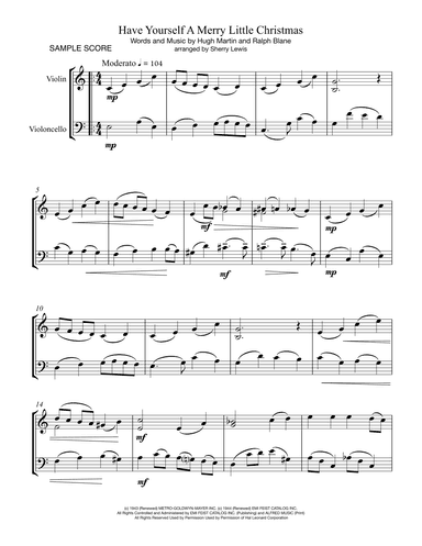 Have Yourself A Merry Little Christmas  from MEET ME IN ST. LOUIS (arr. Sherry Lewis)