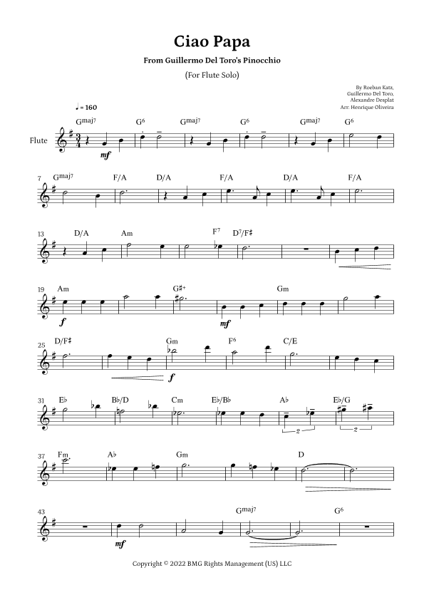 Ciao Papa (arr. Henrique Oliveira)