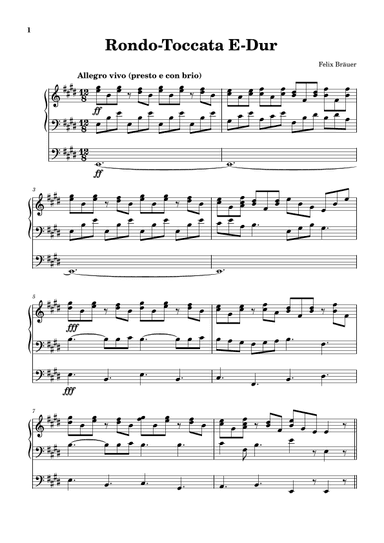 Rondo-Toccata in E-Dur