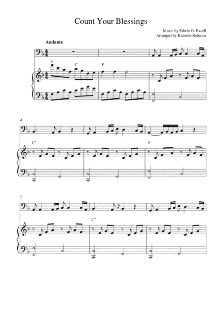 Count Your Blessings (arr. Kaiserin Rebecca)