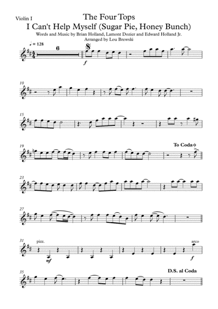 I Can't Help Myself (Sugar Pie, Honey Bunch) (arr. Lou Brewski)