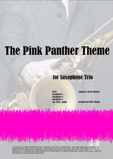 The Pink Panther from THE PINK PANTHER (arr. Oliver König)