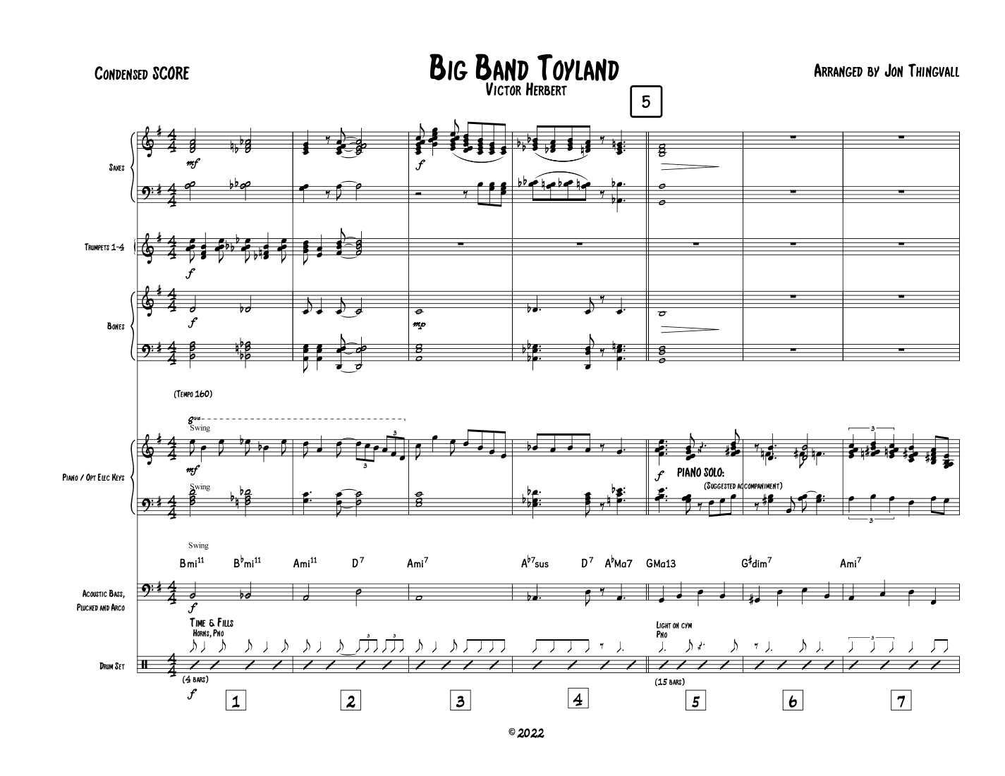 Toyland (arr. Jon Thingvall)