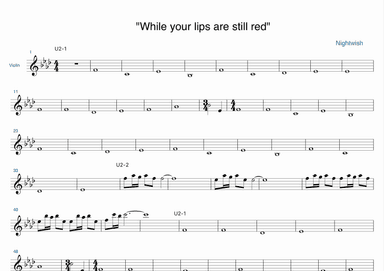 While Your Lips Are Still Red (arr. ViolinRa)